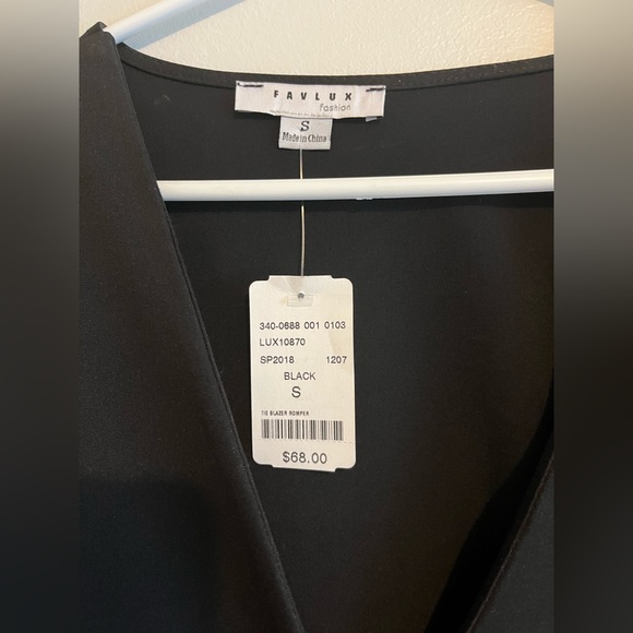 Black wrap jumpsuit - Picture 2 of 3